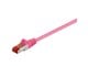 Verkkokaapelit - Pro LAN CAT 6 STP - Pinkki - 0.25m - 4040849933394