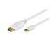 Näyttökaapeli - Pro Mini DP - HDMI - Valkoinen - 1m - 4040849528590
