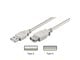 USB kaapelit - Pro USB-A <-> USB-A - 0.3m - Harmaa - 4040849686214