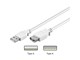 USB kaapelit - Pro USB-A <-> USB-A - 0.3m - Valkoinen - 4040849961960
