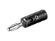 Audiokaapelit - Pro Banaani Plug 4mm - Musta - 4040849113734