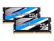 RAM - G.Skill Ripjaws SODIMM DDR4-2400 - 8GB - CL16 - Dual Channel (2 pcs) - Intel XMP - Musta - F4-2400C16D-8GRS