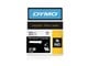 Paperit, valokuvapaperit ja tarrat - DYMO Dymo Rhino - Pysyvät polyesteriteipit, 9 mm x 5,5 m - musta valkoisella - 18482