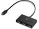 USB hub - HP USB-C to USB-A USB hub - 3 porttia - USB 3.0 - Musta - Z6A00AA