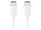 USB kaapelit - Samsung USB cable USB-C (M) to USB-C (M) USB 2.0 (Max 3A/25W) 1 m white - EP-DA705BWEGWW