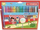 Harrastustarvikkeet - STABILO Teho fibre tip pen cardboard wallet of 24 pens washable ink cap off time 8 weeks - 280/24-01