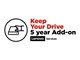 Palvelu ja tuki  - Lenovo Keep Your Drive Add On - extended service agreement - 5 years - 5PS0K27099
