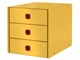 Arkistointi & Säilytys - Leitz Cosy Click & Store vetolaatikosto (3-ltk) Keltainen - 53680019