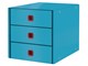Arkistointi & Säilytys - Leitz Cosy Click & Store vetolaatikosto (3-ltk) Sininen - 53680061