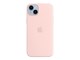 Puhelin - Kannet ja kotelot - Apple iPhone 14 Plus Silicone Case with MagSafe - Chalk Pinkki - MPT73ZM/A