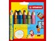 Harrastustarvikkeet - STABILO woody Arty 3 in 1 cardboard wallet of 16 pens incl. A sharpener MULTI-TALENTED PENCIL WITH TWO-COLORED LEAD. - 208550