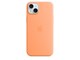 Puhelin - Kannet ja kotelot - Apple iPhone 15 Plus Silicone Case with MagSafe - Orange Sorbet - MT173ZM/A