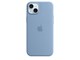 Puhelin - Kannet ja kotelot - Apple iPhone 15 Plus Silicone Case with MagSafe - Winter Blue - MT193ZM/A