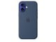Puhelin - Kannet ja kotelot - Apple iPhone 16 Silicone Case with MagSafe - Denim - MYY23ZM/A