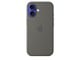 Puhelin - Kannet ja kotelot - Apple iPhone 16 Silicone Case with MagSafe - Stone Gray - MYY33ZM/A