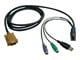 KVM-kaapelit - Tripp Lite 6ft USB / PS2 Cable Kit for KVM Switches B020-U08 / U16 & B022-U16 6' - keyboard / video / mouse (KVM) cable - 1.8 m - P778-006