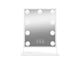 Meikkipeilit - Gillian Jones Makeup Artist Mirror w. 9 strong LED bulb - White - 10264-90