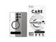Puhelin - Kannet ja kotelot - CARE by PanzerGlass Feature Case Transparent w. Black Kickstand & QI Compatible Samsung Galaxy S25 Ultra - CRRFBKQG38488