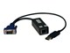 Toistimet & Lähettimet - Eaton Series USB Single Server Interface Unit Virtual Media KVM Switch HD15 USB RJ45 TAA - B078-101-USB-1