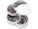 Muut henkilökohtaiset hygieniatuotteet - UNIQ Rotatable Round Jewelry Box with 4 Compartments – White - 6844