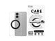 Puhelin - Kannet ja kotelot - CARE by PanzerGlass Feature Case Transparent w. Black Kickstand & Qi Compatible Samsung S25 Edge - CR43380