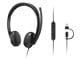 Kuulokkeet - Lenovo Wired VoIP Headset 5000 (Teams) USB-C - 4XD1R88995