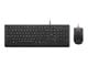 Näppäimistöt - Lenovo Essential Wired Combo - keyboard and mouse set - 2.5-zone layout - QWERTY - US English - black Input Device - Näppäimistö ja Hiirisetti - Englanti (US) - Musta - 4X31R64400