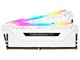 RAM - Corsair Vengeance RGB PRO DDR4-3200 - 16GB - CL16 - Dual Channel (2 pcs) - Intel XMP - Valkoinen RGB - CMW16GX4M2E3200C16W