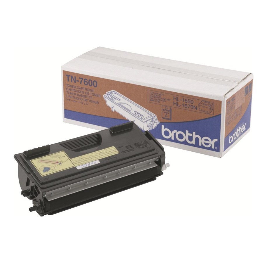 Mustepatruunat, värikasetit ja lisävarusteet - Brother TN7600 - Black Laser Toner - Laser värikasetti musta - TN7600