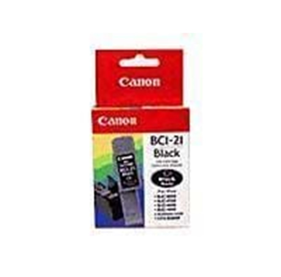 Mustepatruunat, värikasetit ja lisävarusteet - Canon BCI-21BK Black - Mustepatruuna musta - 0954A002