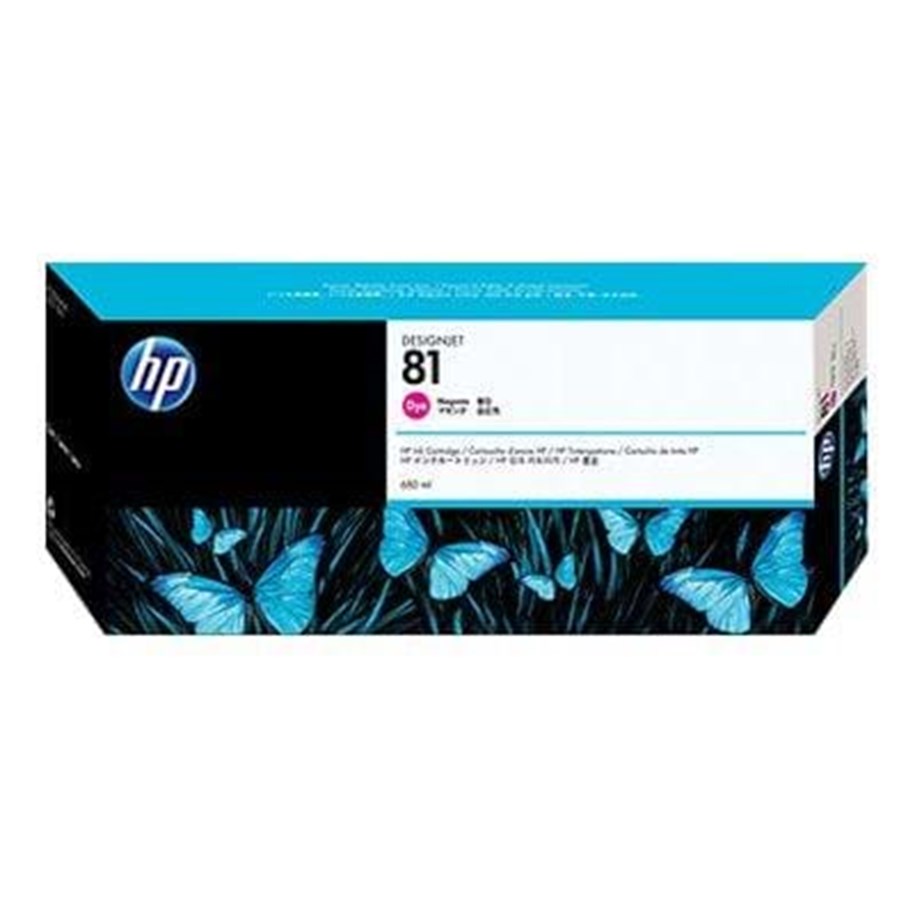Mustepatruunat, värikasetit ja lisävarusteet - HP 81 - Mustepatruuna Magenta - C4932A