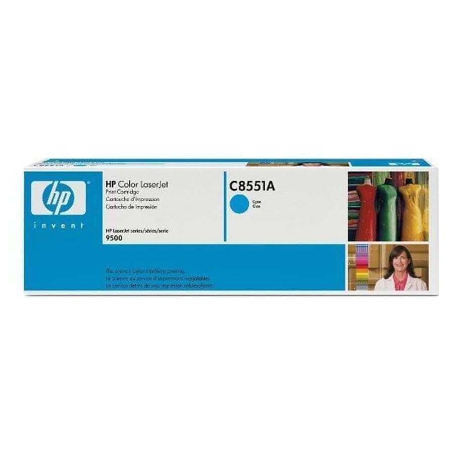 Mustepatruunat, värikasetit ja lisävarusteet - HP C8551A Toner - Laser värikasetti Syaani - C8551A