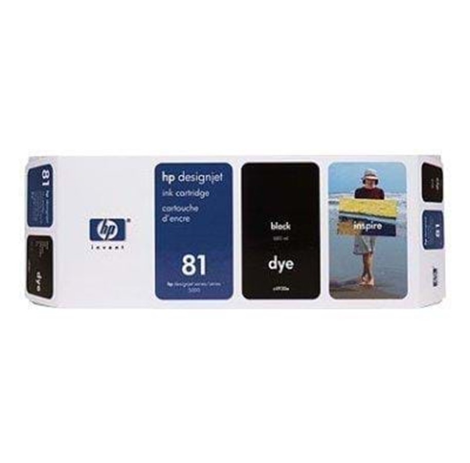 Mustepatruunat, värikasetit ja lisävarusteet - HP 81 Black - Mustepatruuna musta - C4930A