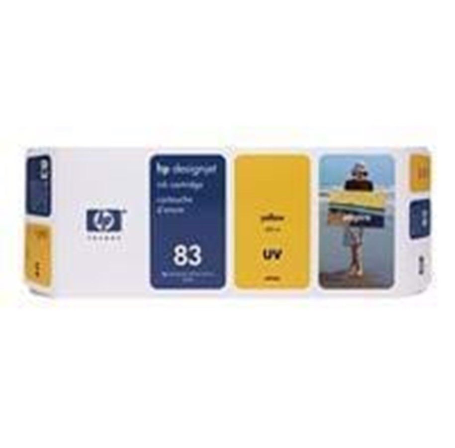 Mustepatruunat, värikasetit ja lisävarusteet - HP 83 Yellow - Mustepatruuna Keltainen - C4943A