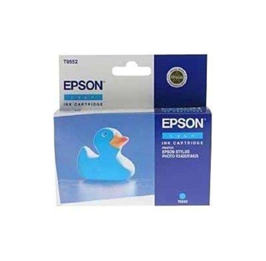 Mustepatruunat, värikasetit ja lisävarusteet - Epson T0552 - Mustepatruuna Syaani - C13T055240