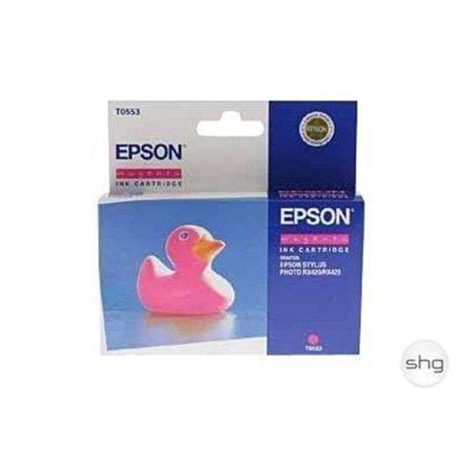 Mustepatruunat, värikasetit ja lisävarusteet - Epson T0553 - Mustepatruuna Magenta - C13T055340