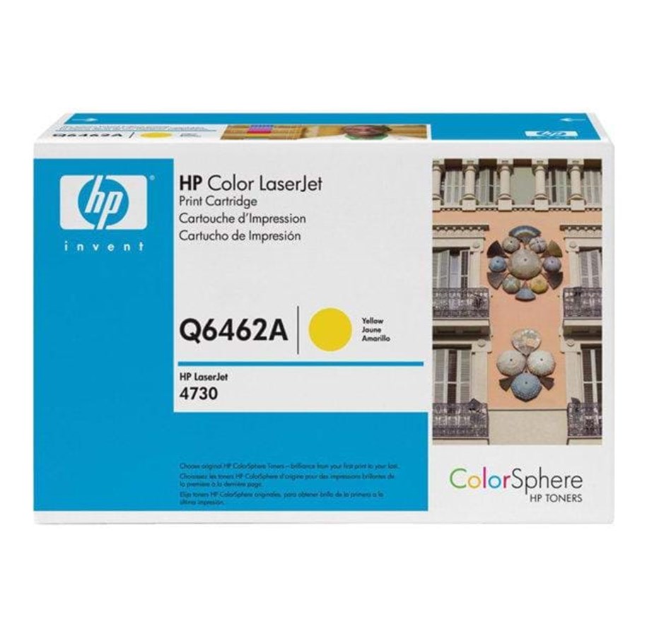 Mustepatruunat, värikasetit ja lisävarusteet - HP 644A / Q6462A - Keltainen Laser Toner - Laser värikasetti Keltainen - Q6462A