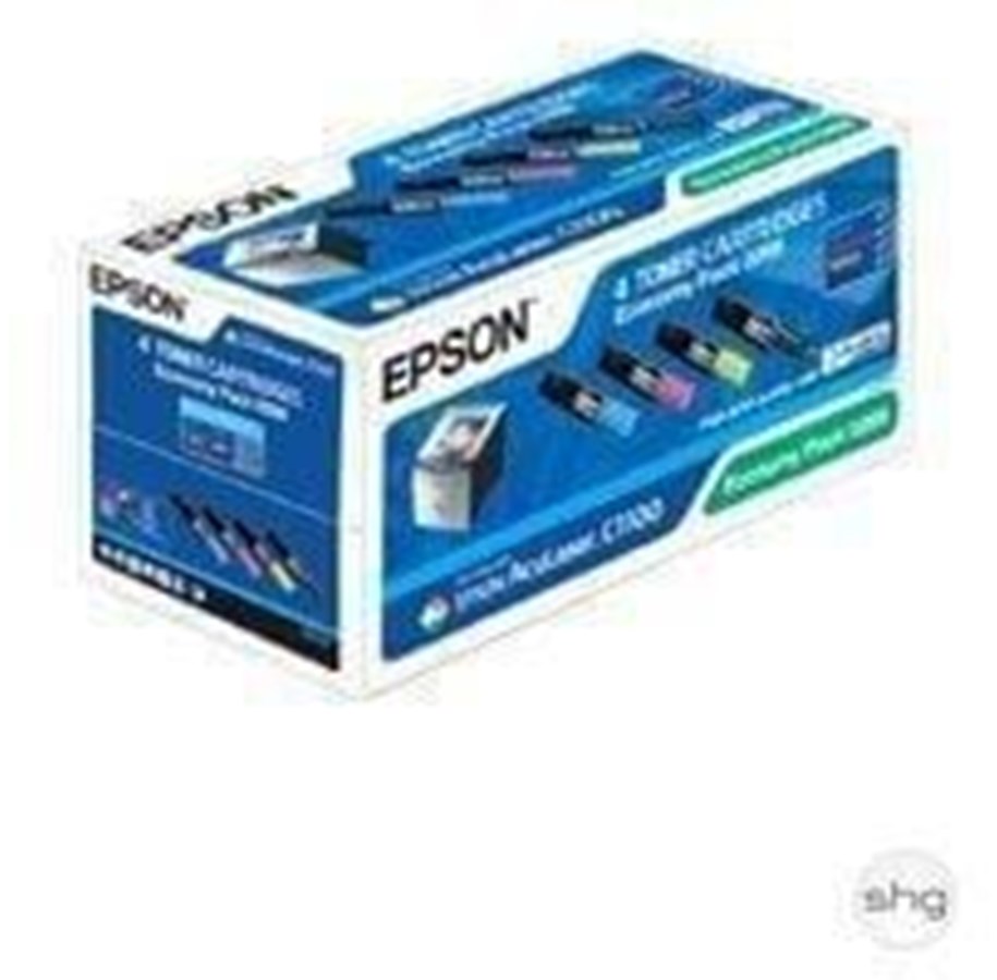 Mustepatruunat, värikasetit ja lisävarusteet - Epson Toner AcuLaser C1100 Economybox - Laser värikasetti Syaani - C13S050268