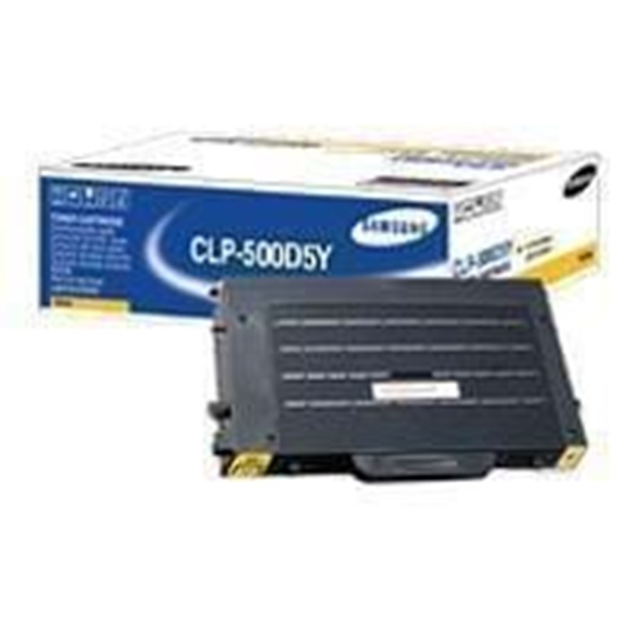 Mustepatruunat, värikasetit ja lisävarusteet - Samsung CLP-500D5Y Toner Yellow - Laser värikasetti Keltainen - CLP-500D5Y/ELS