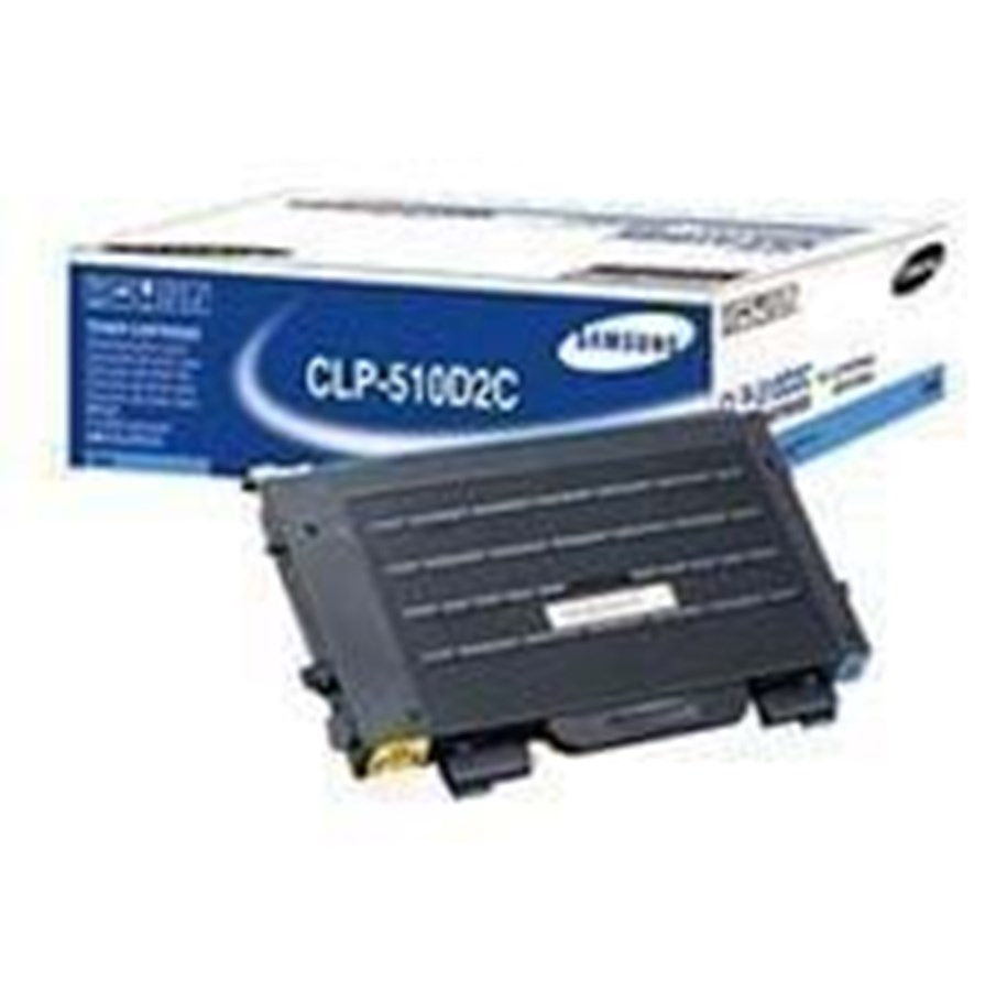 Mustepatruunat, värikasetit ja lisävarusteet - Samsung Toner for CLP510 510N - Laser värikasetti Syaani - CLP-510D2C/ELS