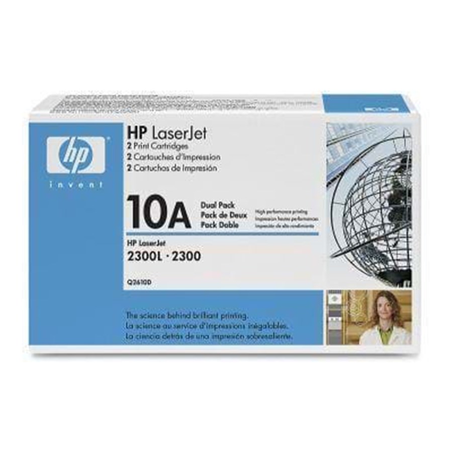 Mustepatruunat, värikasetit ja lisävarusteet - HP 10A Toner Black Dual Pack - Laser värikasetti musta - Q2610D