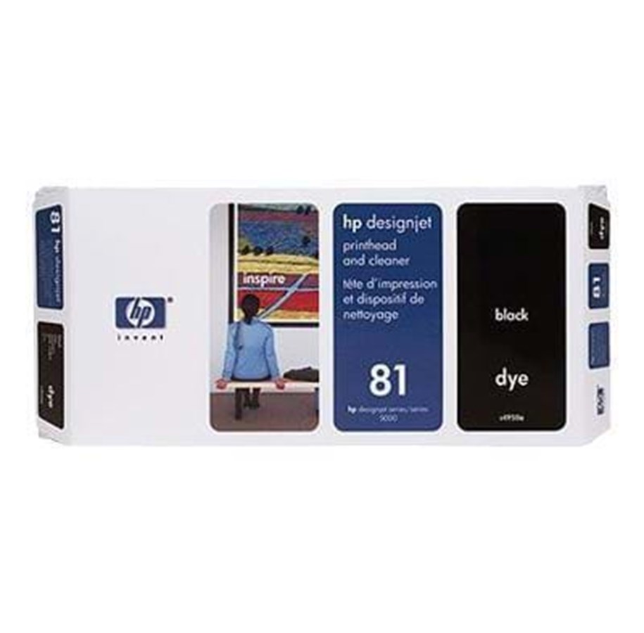 Mustepatruunat, värikasetit ja lisävarusteet - HP 81 Printhead Cleaner Black - Tulostuspää puhdistimen kanssa musta - C4950A