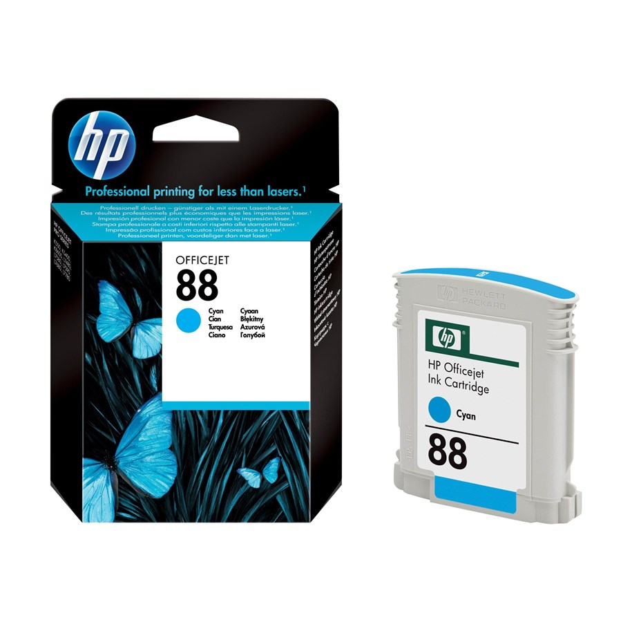 Mustepatruunat, värikasetit ja lisävarusteet - HP 88 / C9386AE - Mustepatruuna Syaani - C9386AE