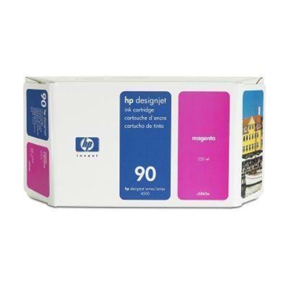 Mustepatruunat, värikasetit ja lisävarusteet - HP 90 - Mustepatruuna Magenta - C5063A