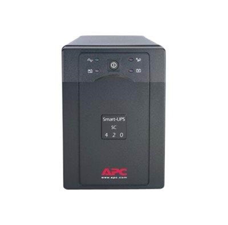 UPS - APC Älykäs UPS SC 420VA 230V 420VA / 260W, jossa on neljä IEC C13 -lähtöä. - SC420I