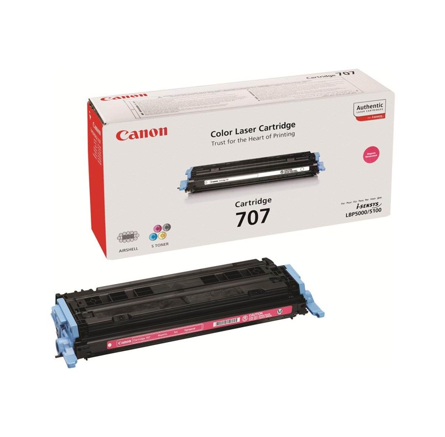Mustepatruunat, värikasetit ja lisävarusteet - Canon CRG 707 Magenta - Laser värikasetti Magenta - 9422A004