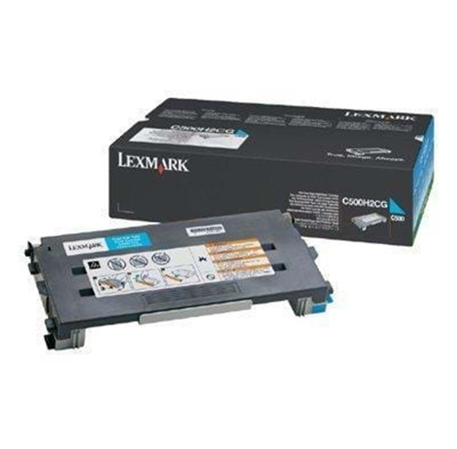 Mustepatruunat, värikasetit ja lisävarusteet - Lexmark C500H2CG Toner - Laser värikasetti Syaani - C500H2CG