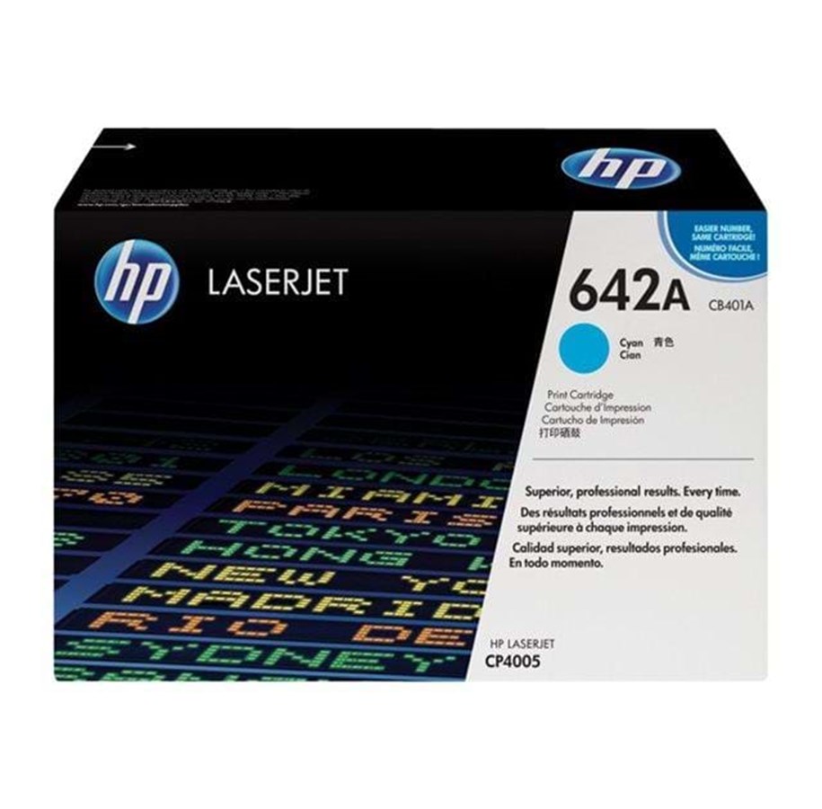 Mustepatruunat, värikasetit ja lisävarusteet - HP 642A / CB401A - Laser Toner - Laser värikasetti Syaani - CB401A