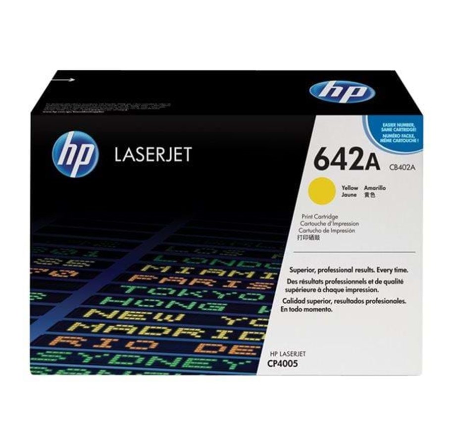 Mustepatruunat, värikasetit ja lisävarusteet - HP 642A / CB402A - Yellow Laser Toner - Laser värikasetti Keltainen - CB402A
