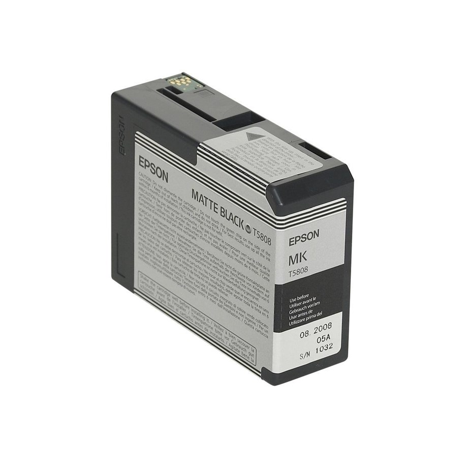 Mustepatruunat, värikasetit ja lisävarusteet - Epson T5808 Matte Musta - Mustepatruuna Mattamusta - C13T580800